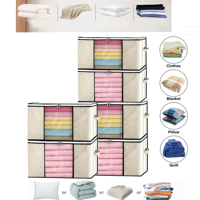 Rebrilliant Clothes Storage, Foldable Blanket Storage Bag & Reviews ...